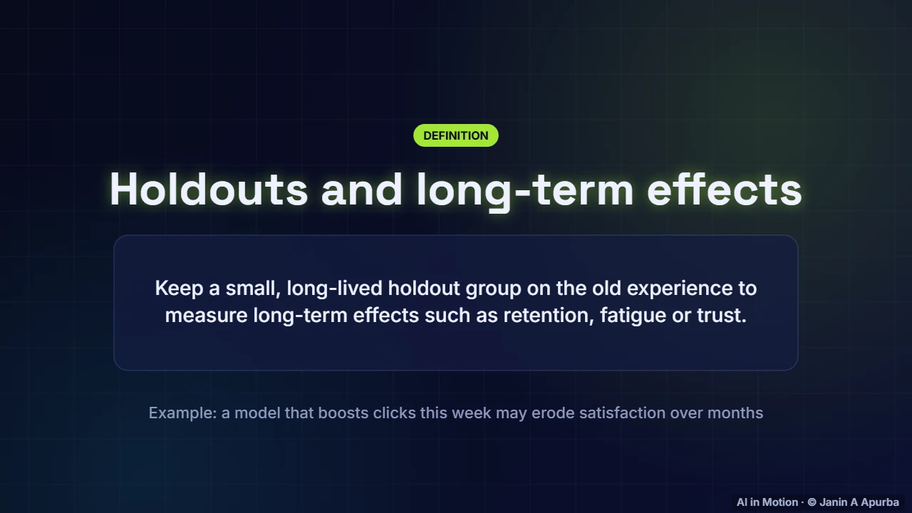 Long-term effects — A/B Testing and Responsible ML in Production