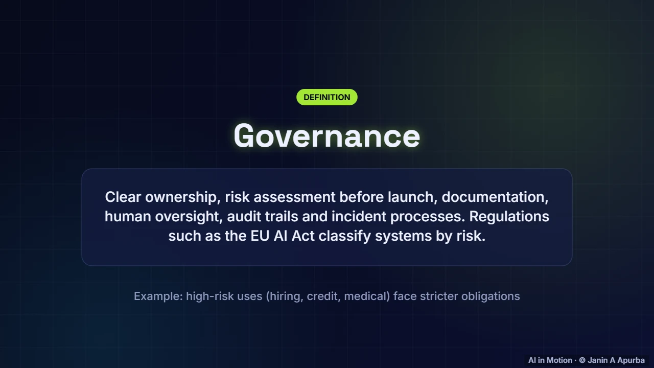 Governance and regulation — A/B Testing and Responsible ML in Production