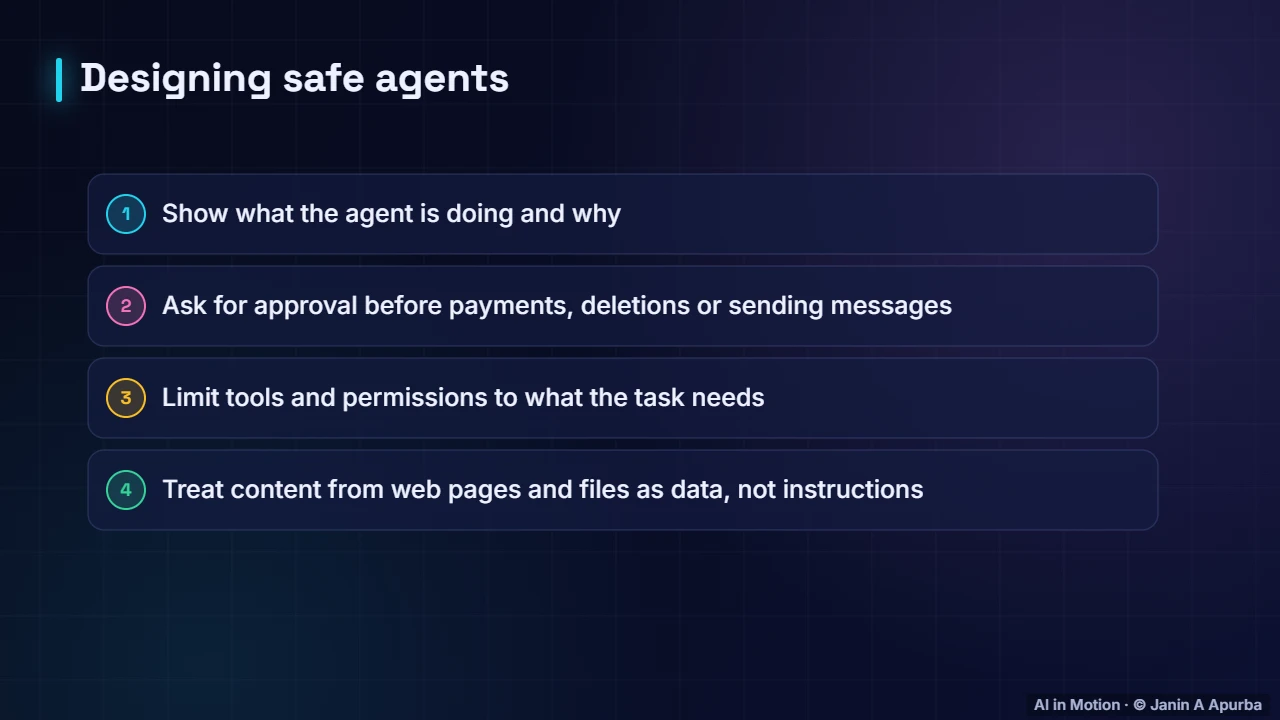 Safety — AI Agents and Tool Use