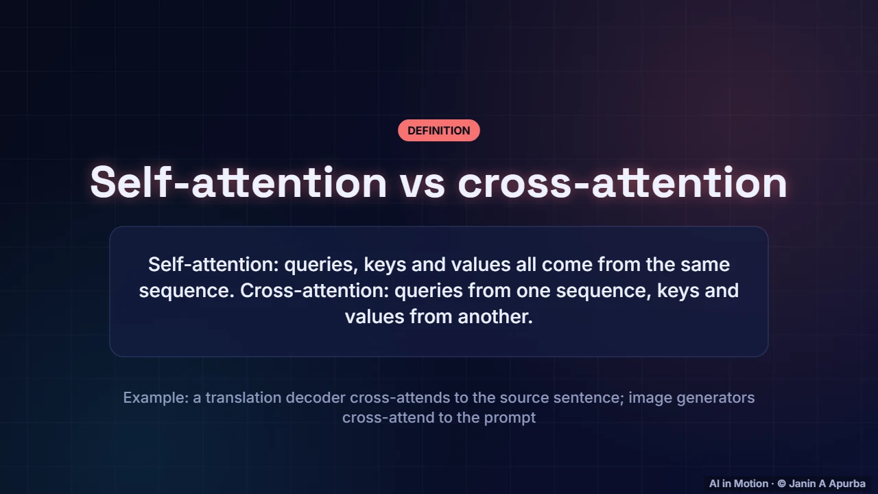 Self vs cross — The Attention Mechanism in Depth