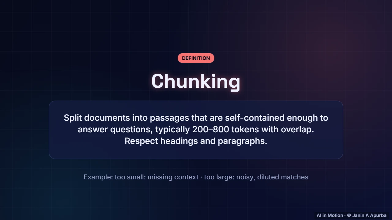 Chunking — Building with LLMs: Prompting, RAG and Agents