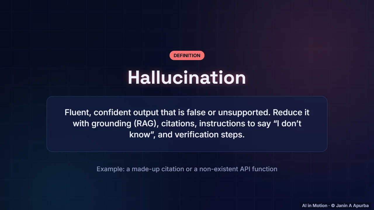Hallucination — Building with LLMs: Prompting, RAG and Agents