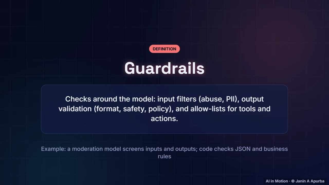 Guardrails — Building with LLMs: Prompting, RAG and Agents