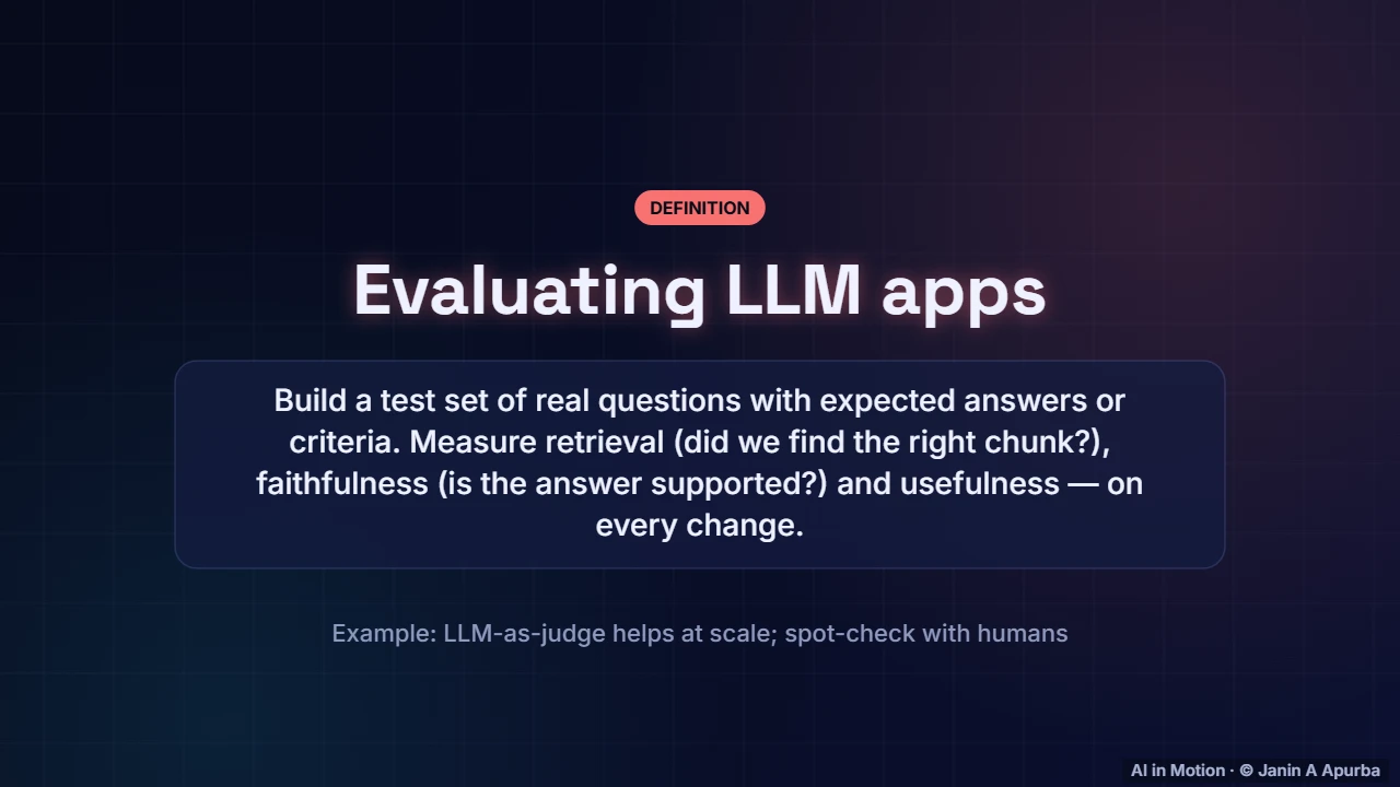 Evaluation — Building with LLMs: Prompting, RAG and Agents