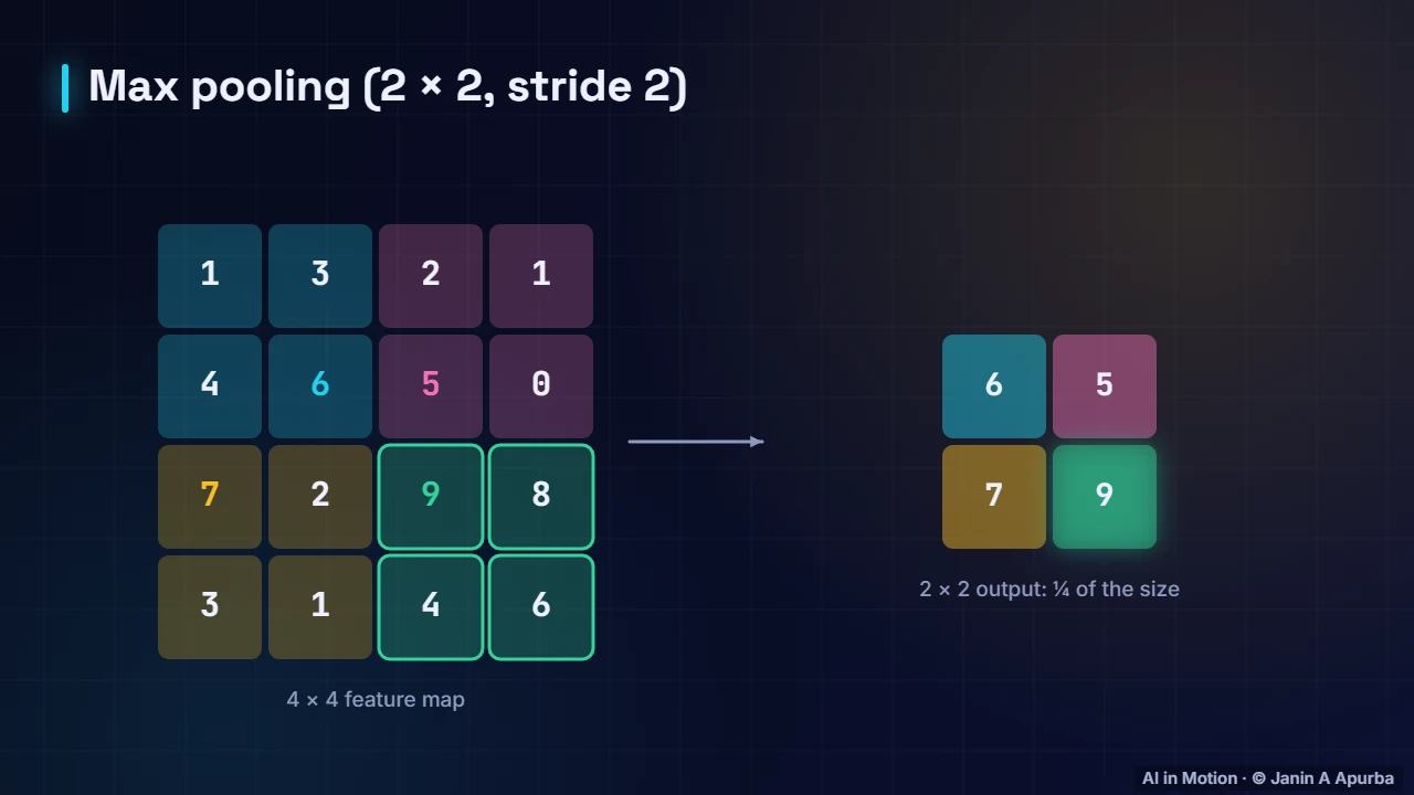 Max pooling — Convolutional Neural Networks: A Deep Dive