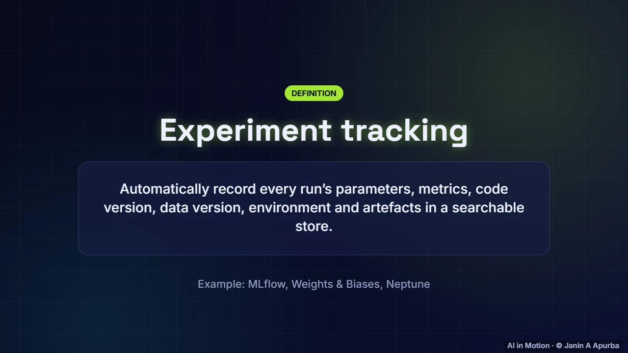 Experiment tracking — Data Pipelines, Versioning and Experiment Tracking