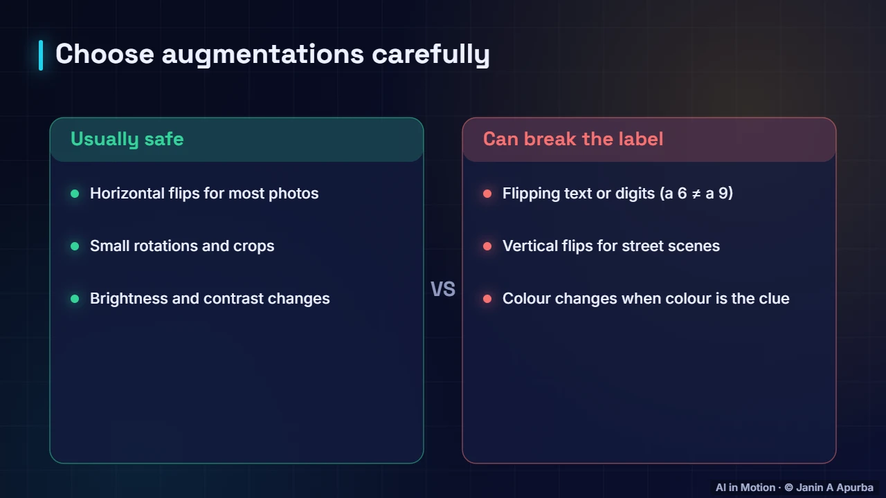 Pitfalls — Data Augmentation for Vision