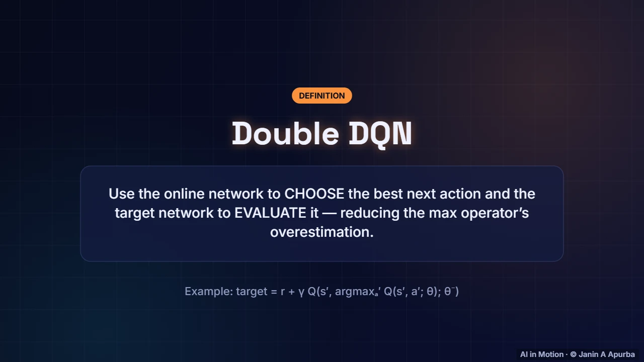 Double DQN — Deep Q-Networks: Reinforcement Learning Meets Deep Learning