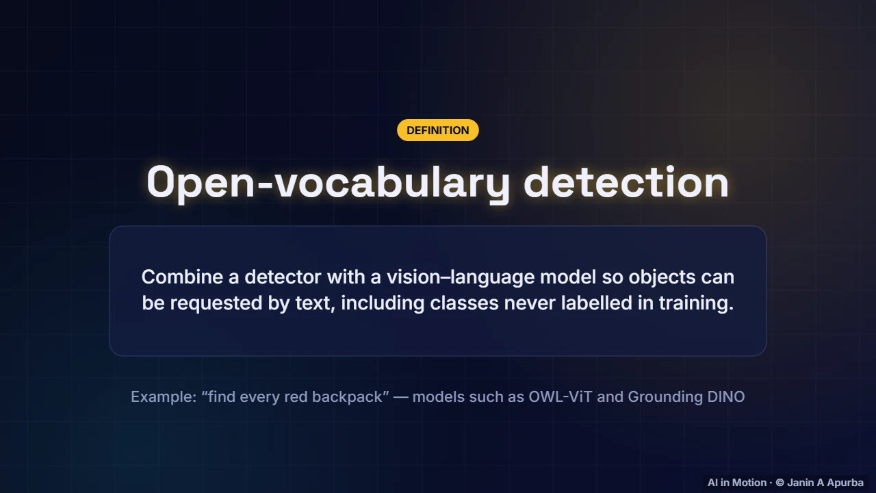 Open-vocabulary detection — Object Detection and Segmentation: A Deep Dive