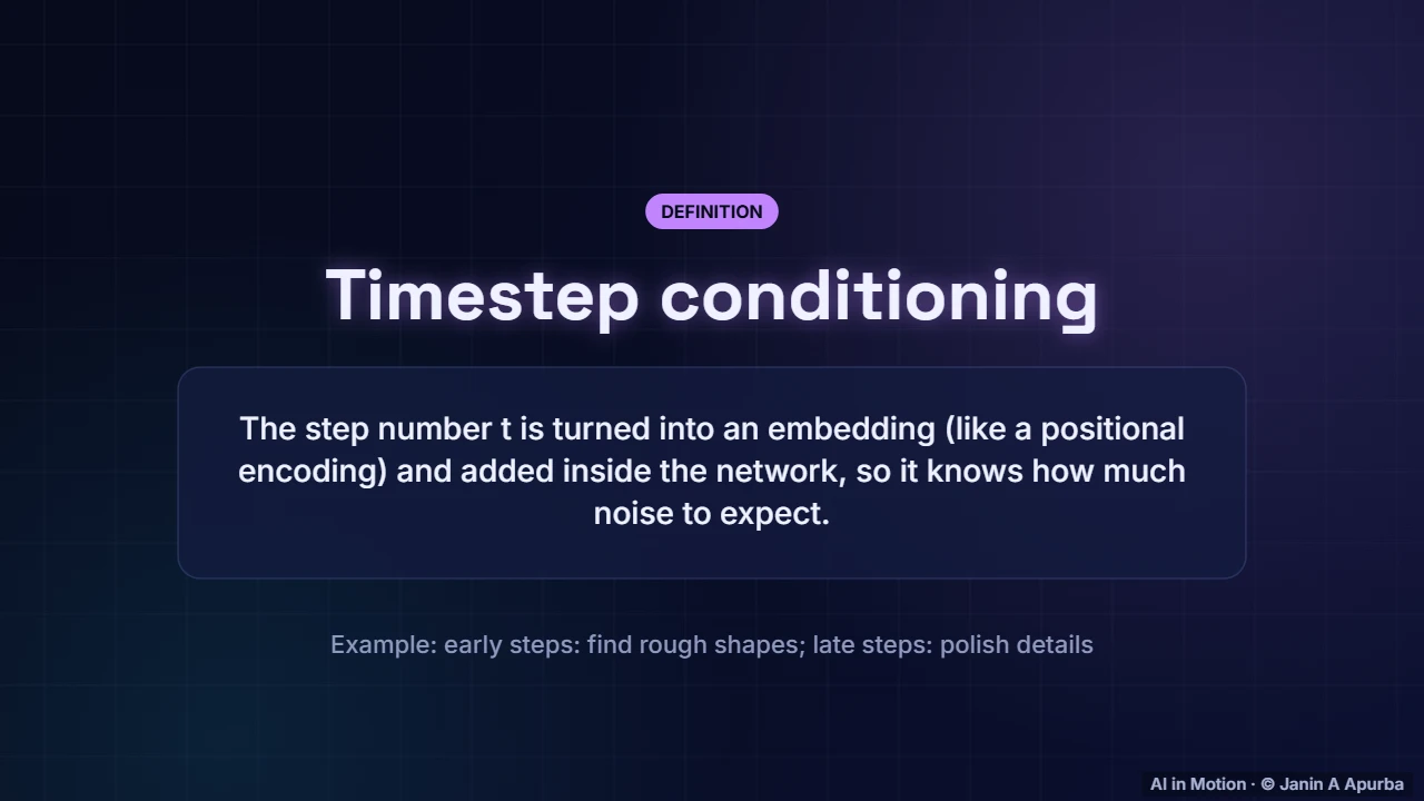 Knowing the step — Diffusion Models: The Complete Deep Dive