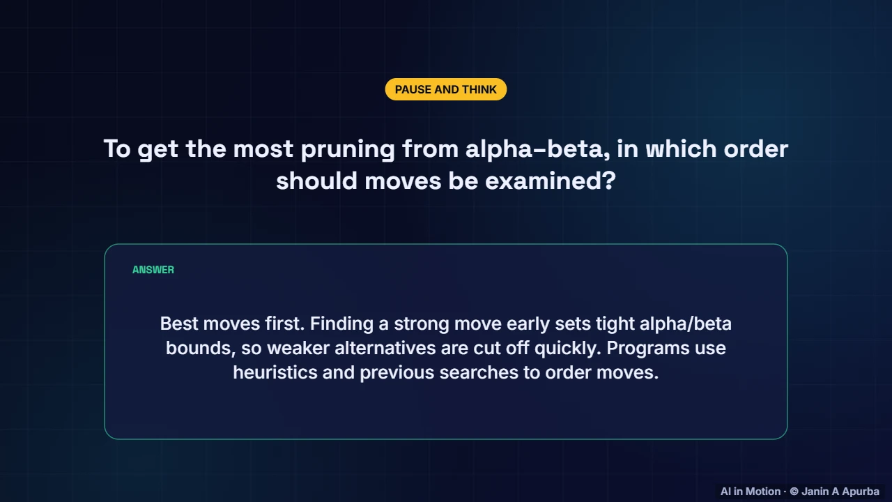 Pause and think — Game-Playing AI: From Minimax to AlphaZero