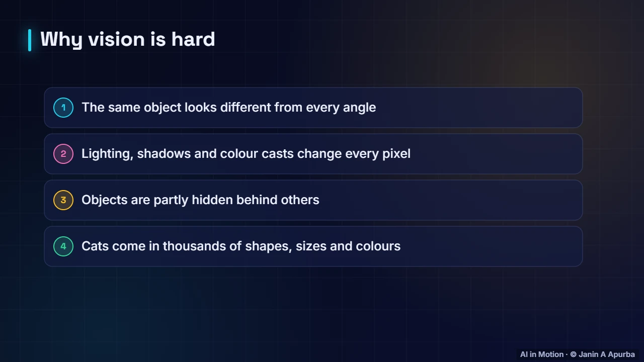 Why it is hard — How Computers See Images