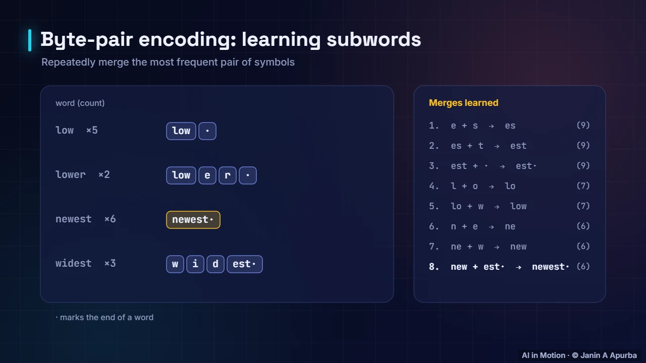 Building the vocabulary — Inside a Large Language Model