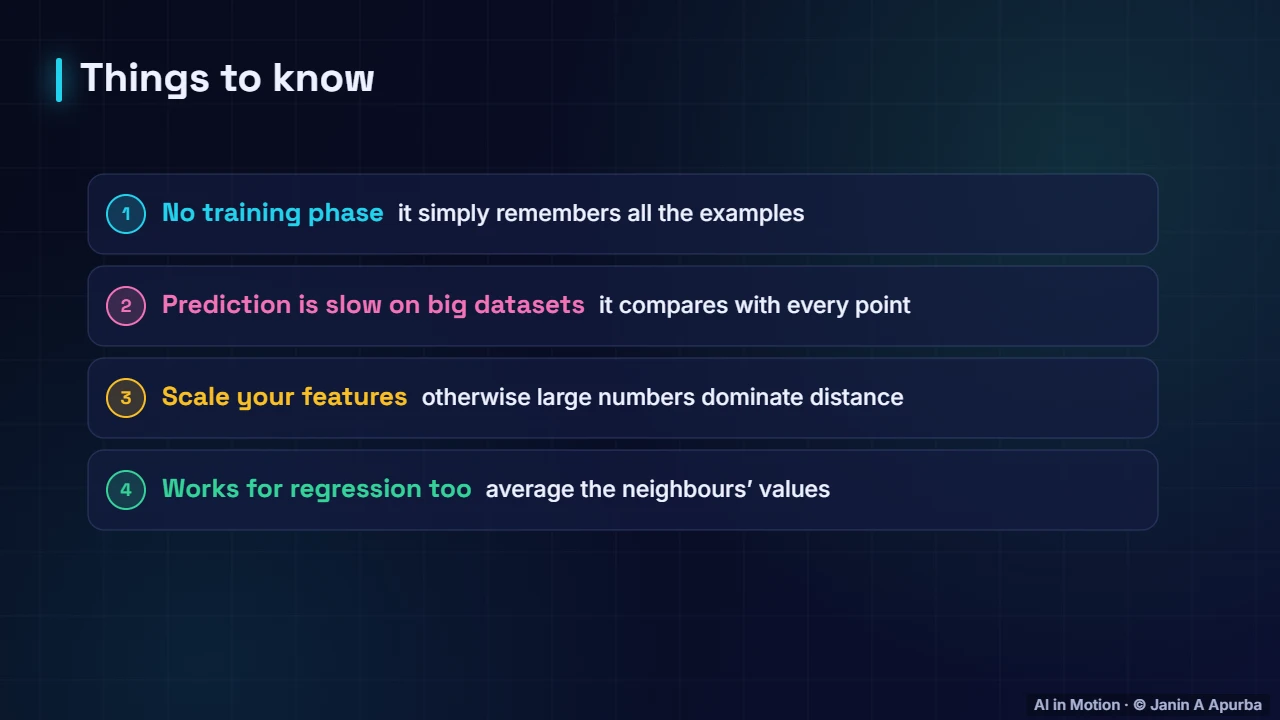 Practical tips — k-Nearest Neighbours: Learning by Similarity