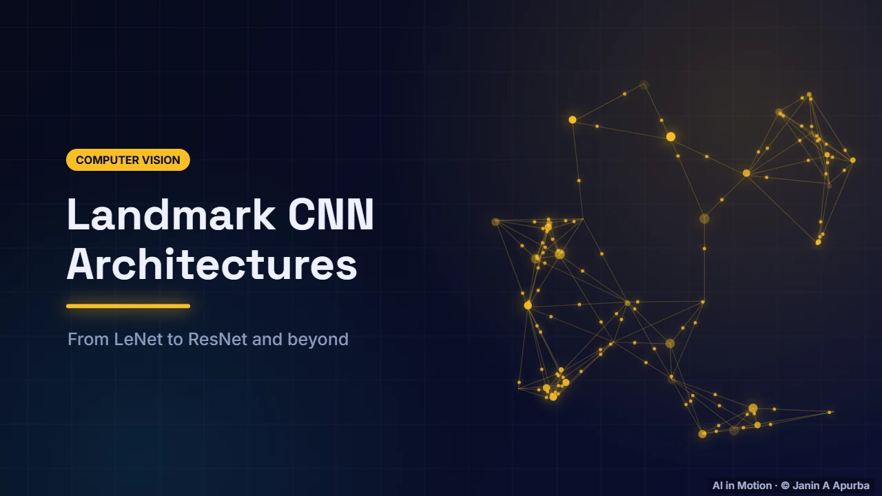 Introduction — Landmark CNNs: From LeNet to ResNet