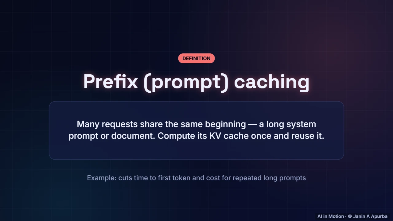 Prefix caching — LLM Inference Engineering