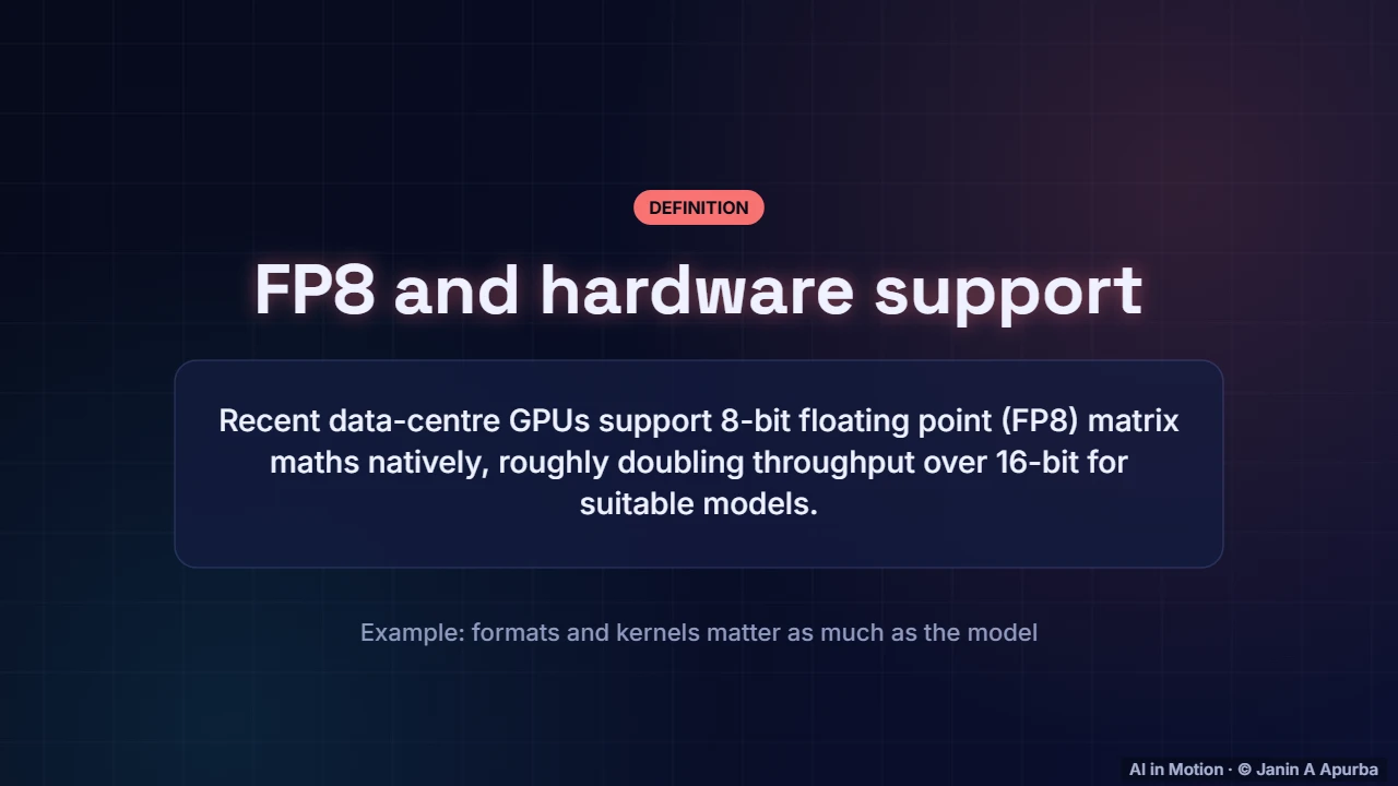 Lower precision hardware — LLM Inference Engineering