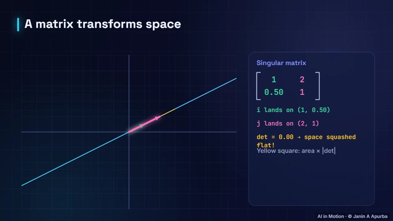 Squashing space — Matrices as Transformations