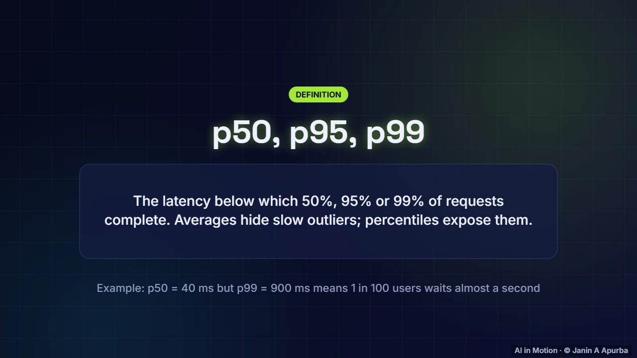 Latency percentiles — Packaging and Serving Models