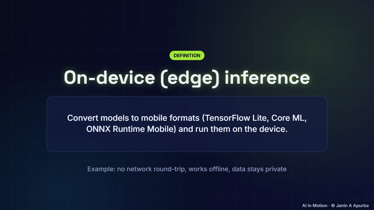 Edge deployment — Packaging and Serving Models