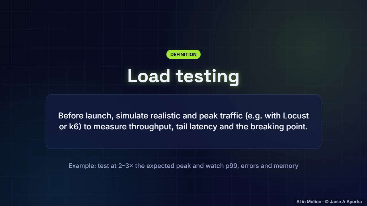 Load testing — Packaging and Serving Models