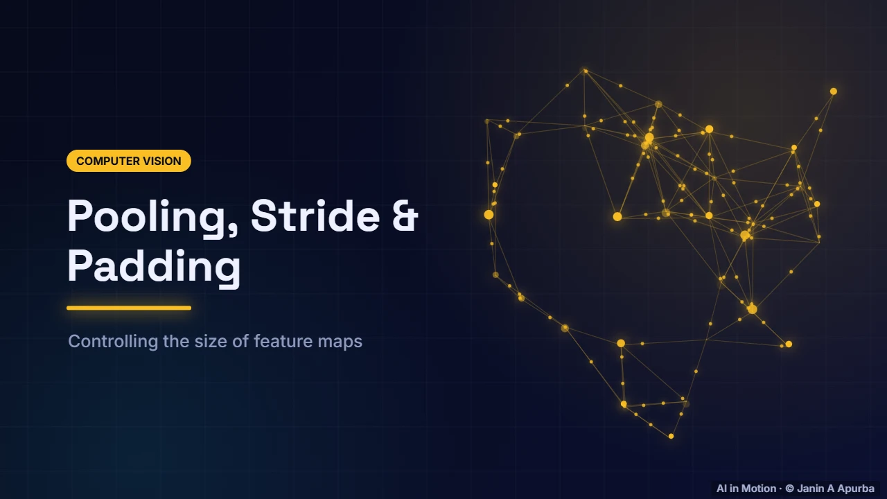 Introduction — Pooling, Stride and Padding