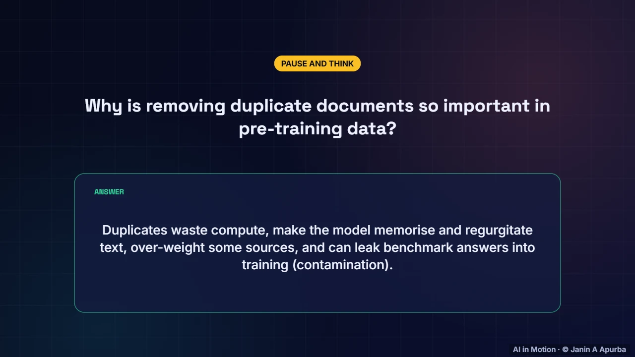 Pause and think — Pre-training LLMs at Scale