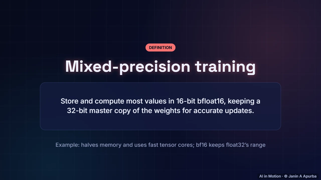 Mixed precision — Pre-training LLMs at Scale